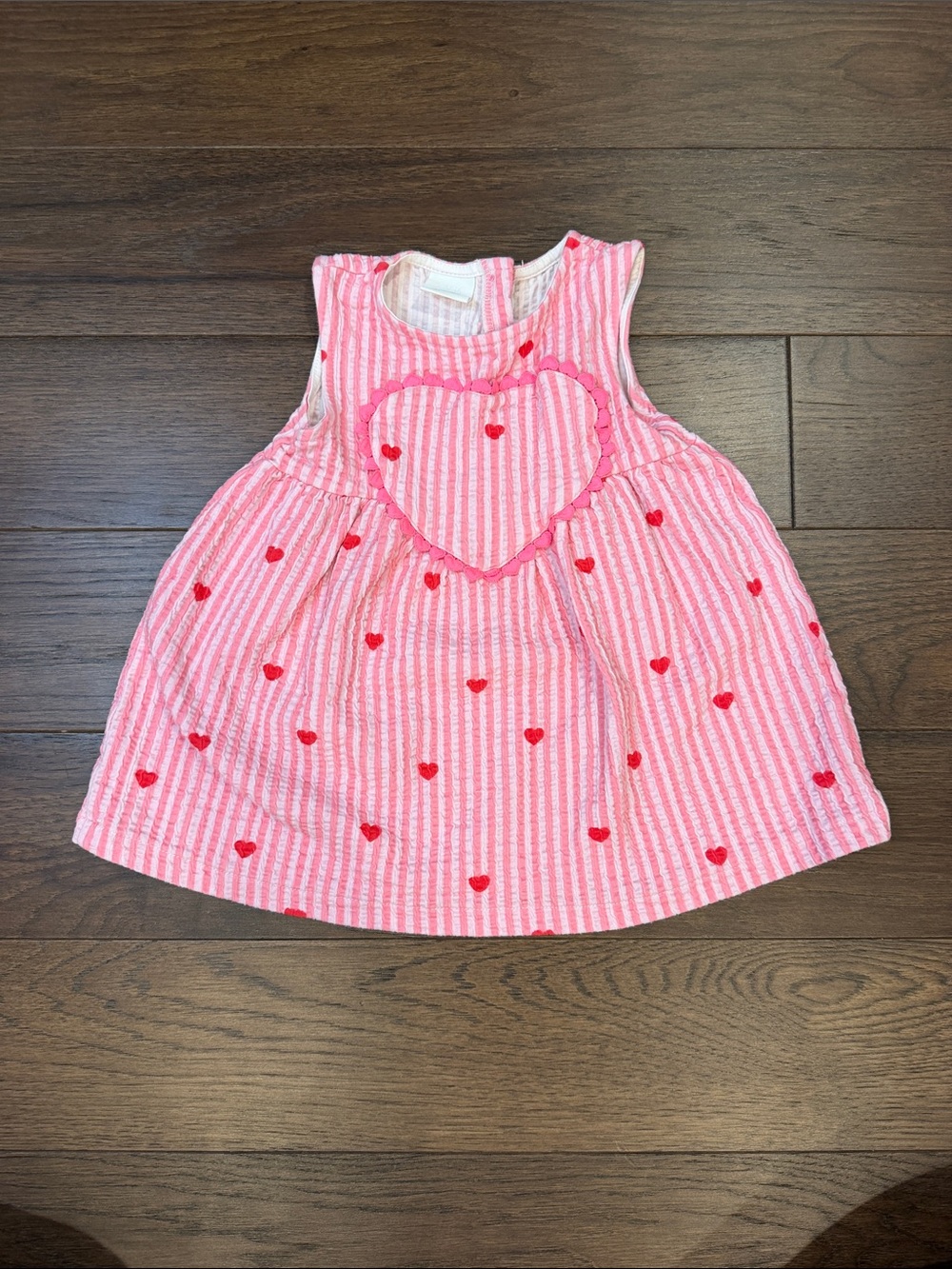 Zara Girls Sundress with Stripes & Hearts Size 3T - C1-R